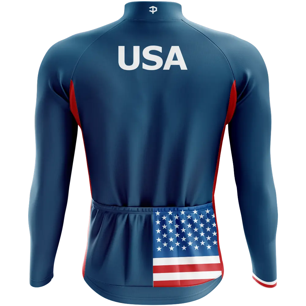 USA Elite Long Sleeve Cycling Jersey
