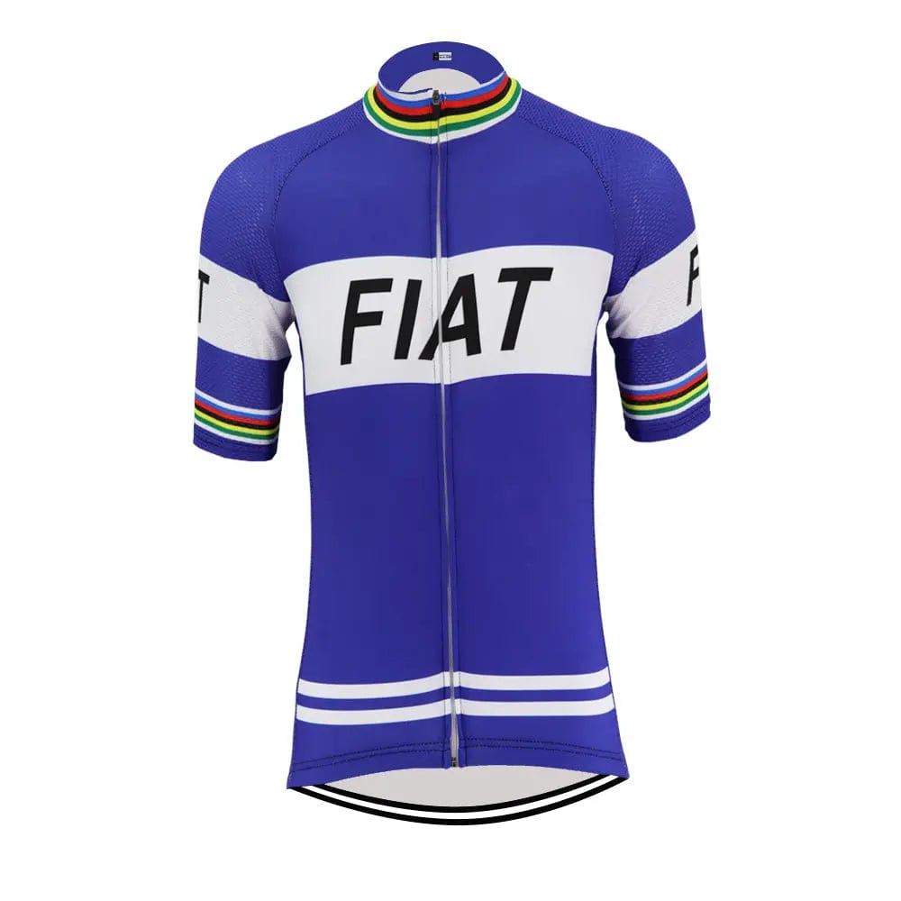 Fiat Retro Short Sleeve Cycling Jersey Pedal Clothing