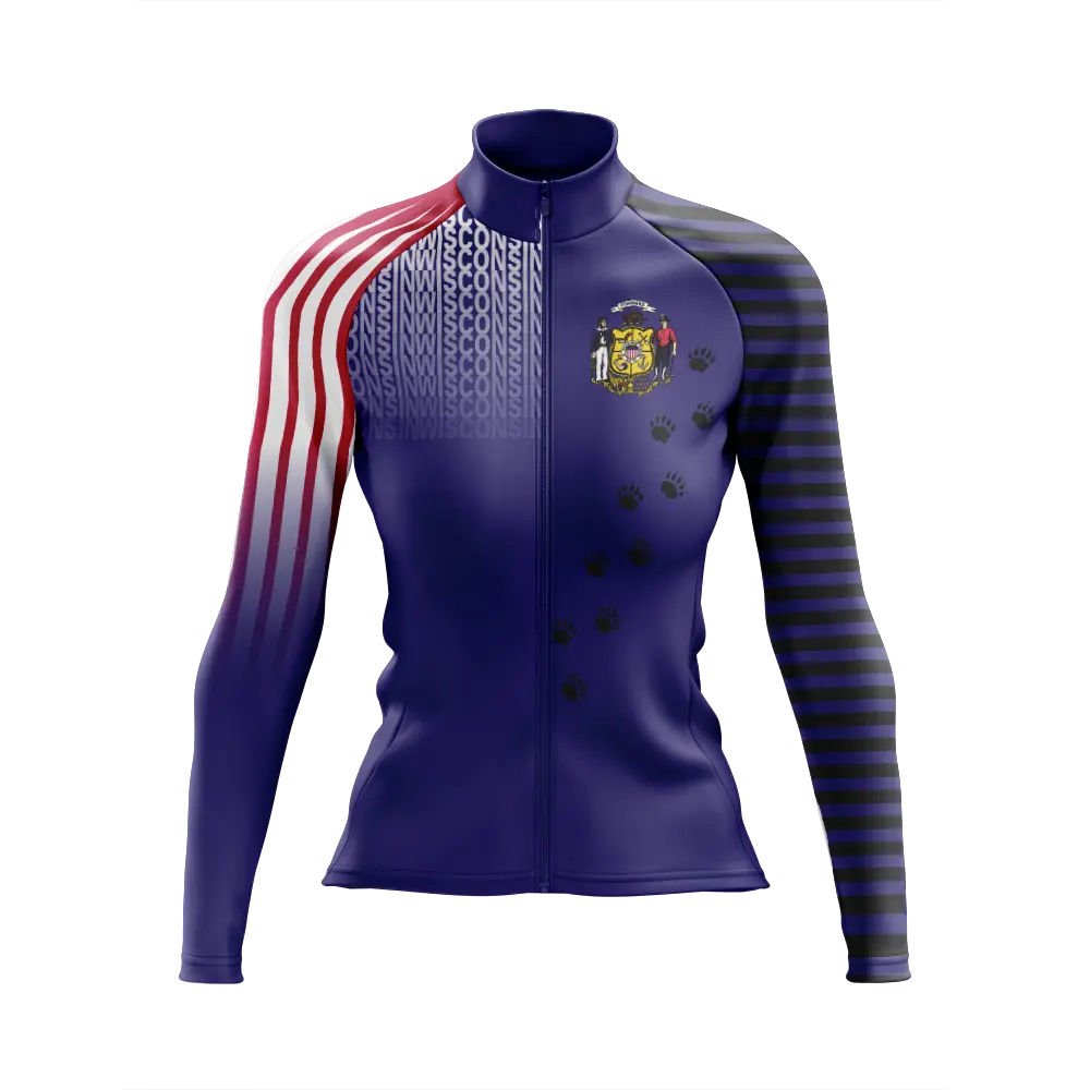 Women's Wisconsin Long Sleeve Cycling Jersey