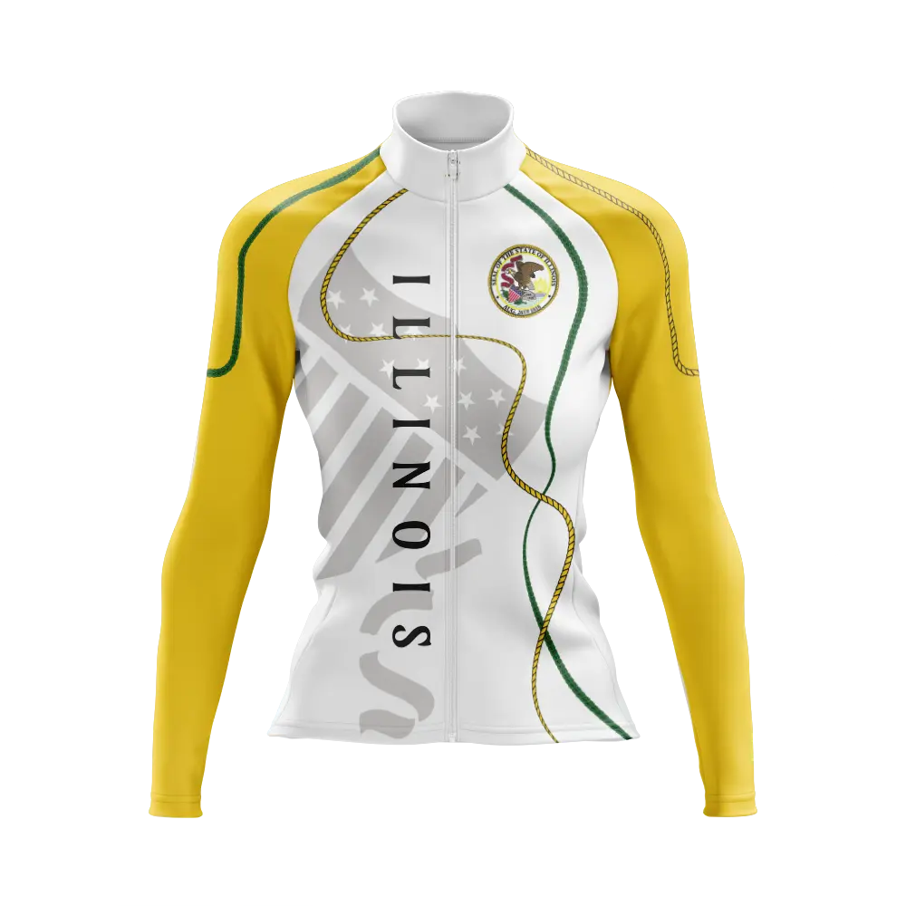 Women's Illinois Long Sleeve Cycling Jersey