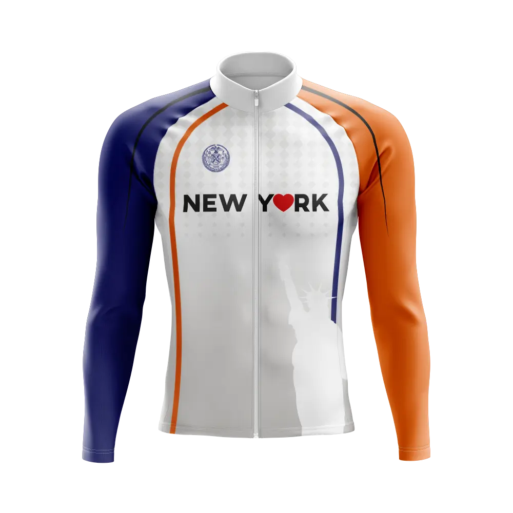 Men's New York Long Sleeve Cycling Jersey