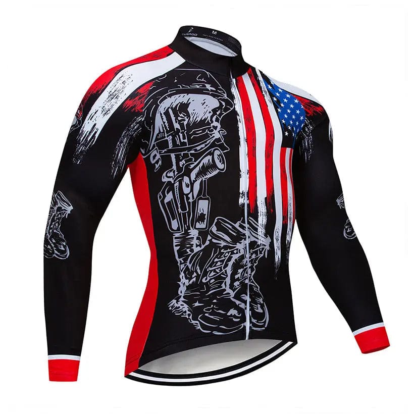 Honor The Fallen Long Sleeve Cycling Jersey