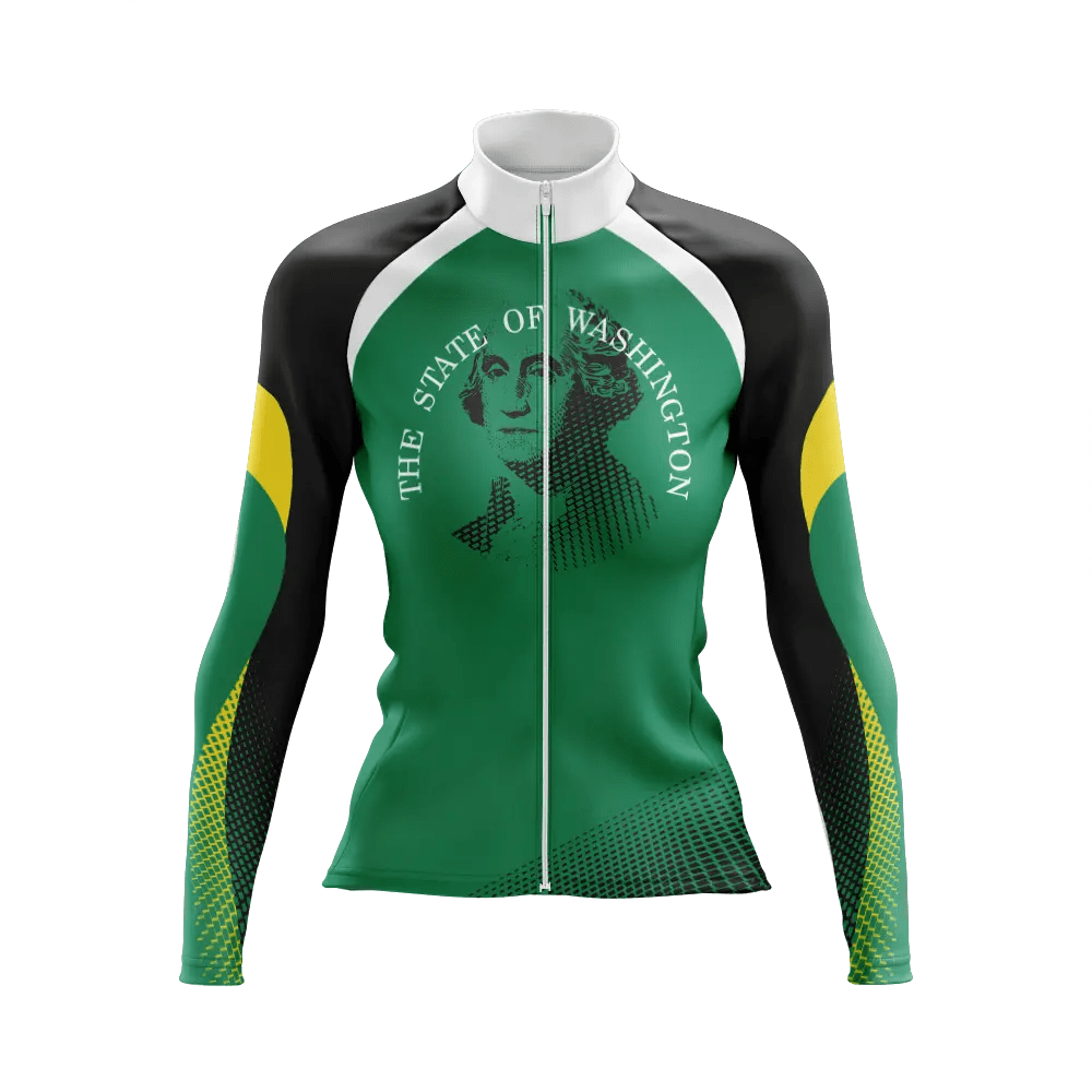 Women's Washington State Long Sleeve Cycling Jersey