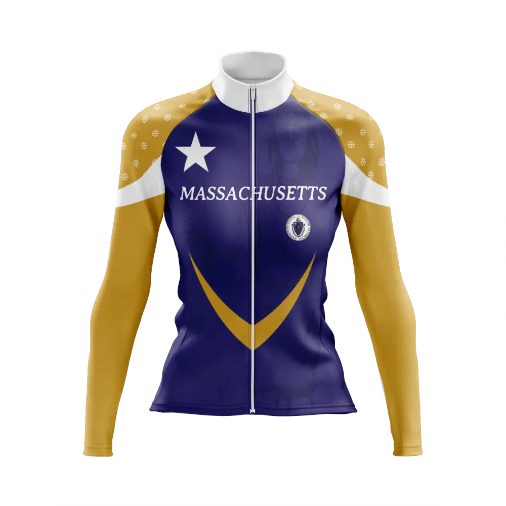 Women's Massachusetts Long Sleeve Cycling Jersey