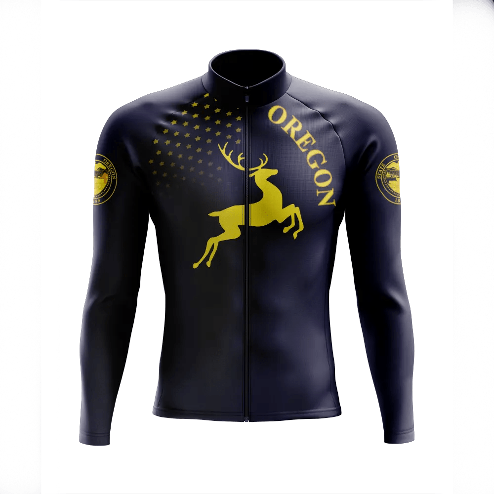 Men's Oregon Long Sleeve Cycling Jersey