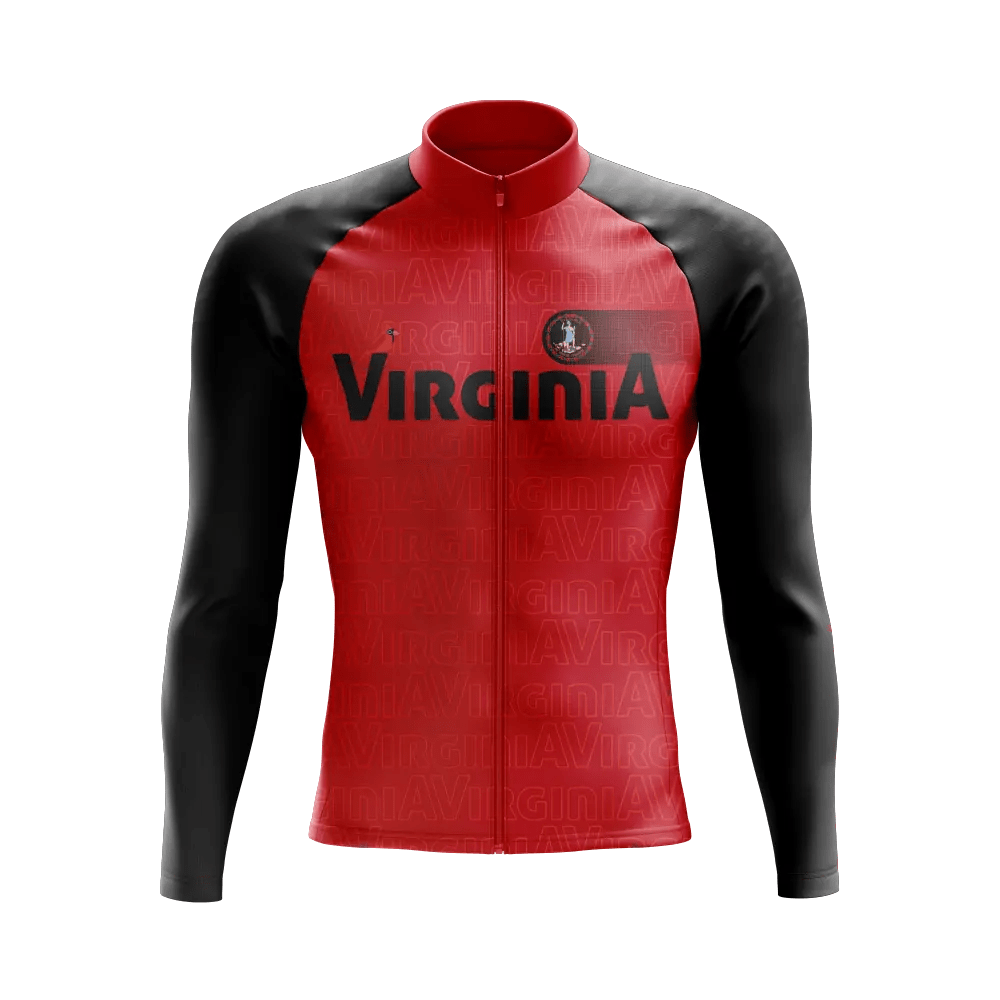 Men's Virginia Long Sleeve Cycling Jersey