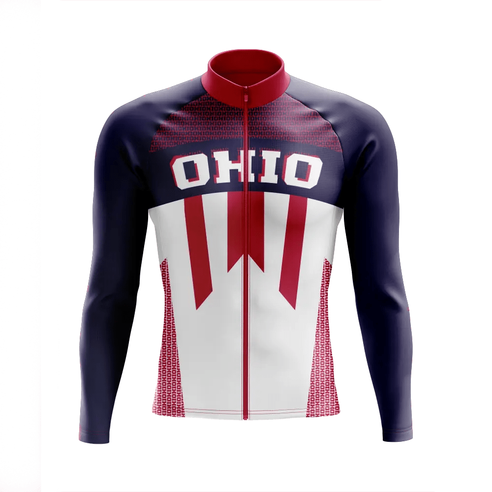 Men's Ohio Long Sleeve Cycling Jersey