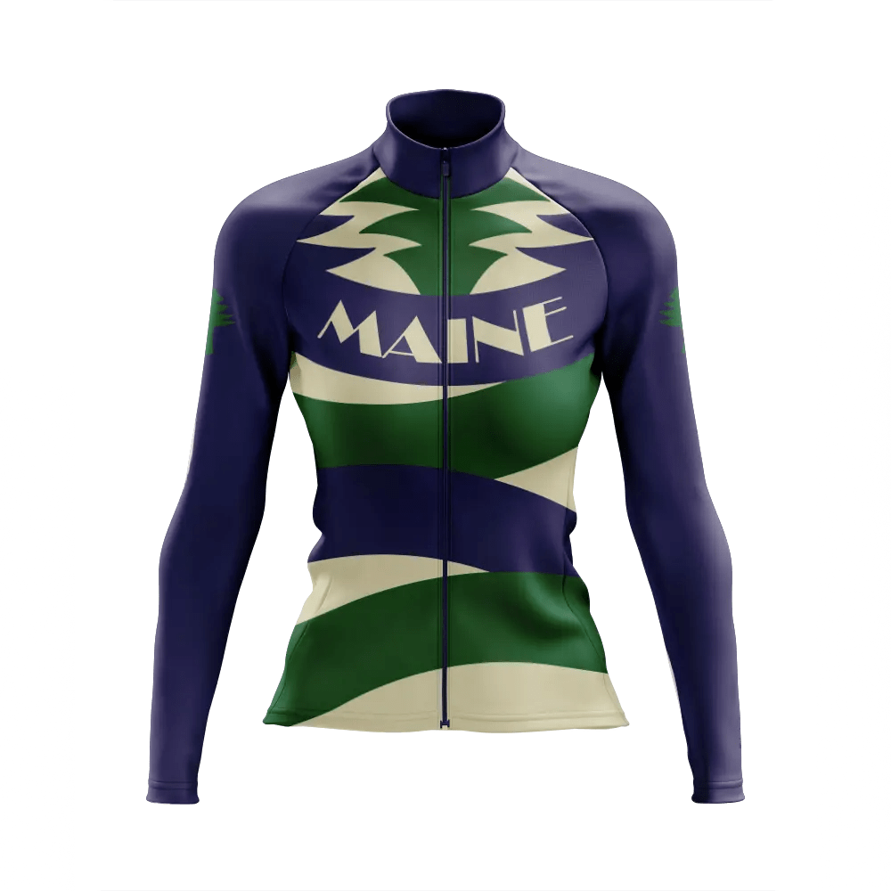 Women's Maine Long Sleeve Cycling Jersey