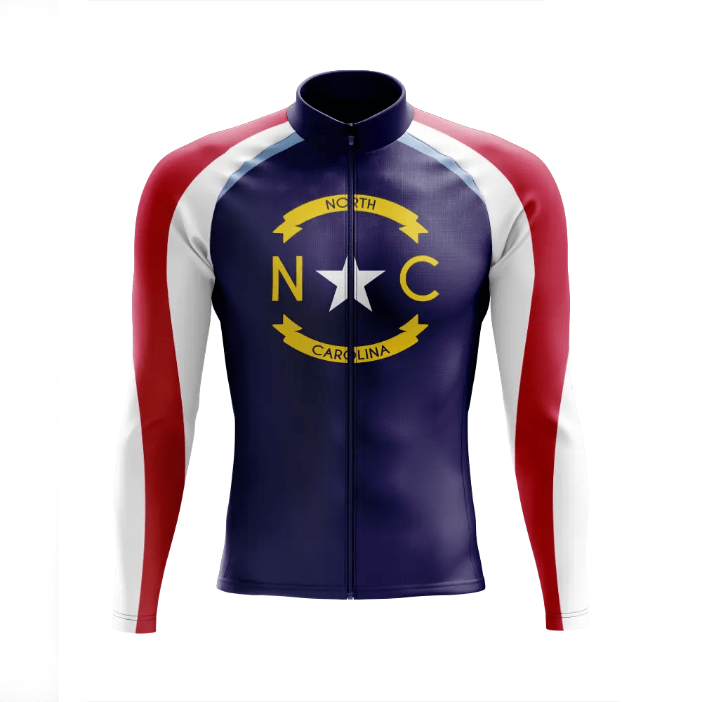 Men's North Carolina Long Sleeve Cycling Jersey