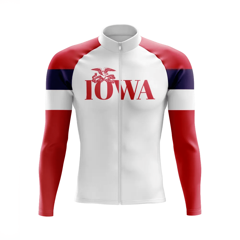 Men's Iowa Long Sleeve Cycling Jersey