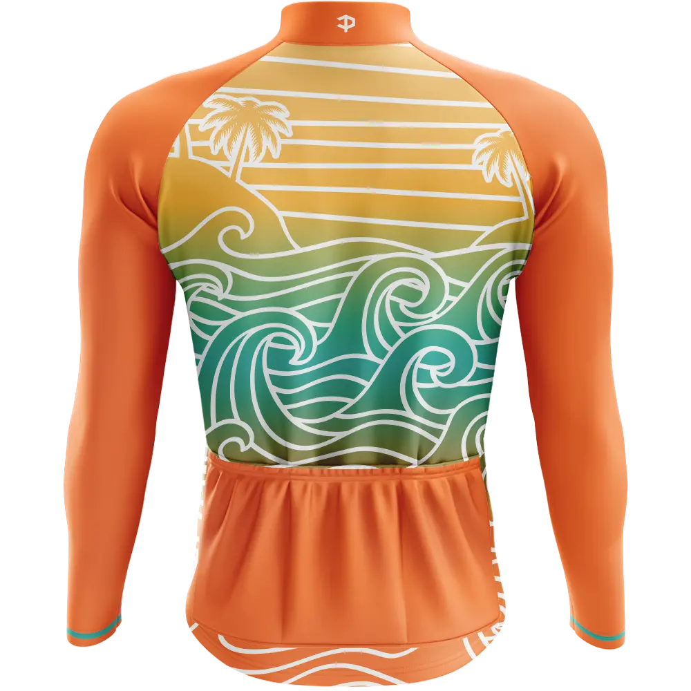 Catching Waves Long Sleeve Cycling Jersey