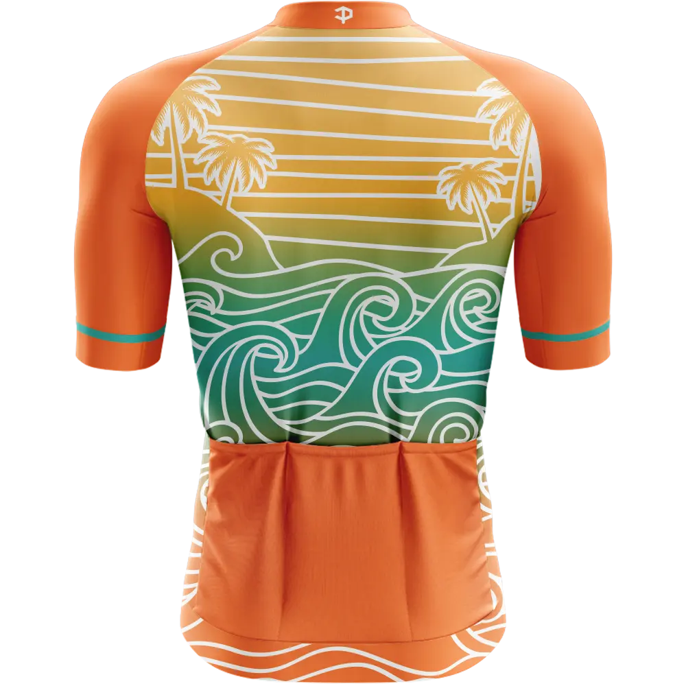 Catching Waves Short Sleeve Cycling Jersey