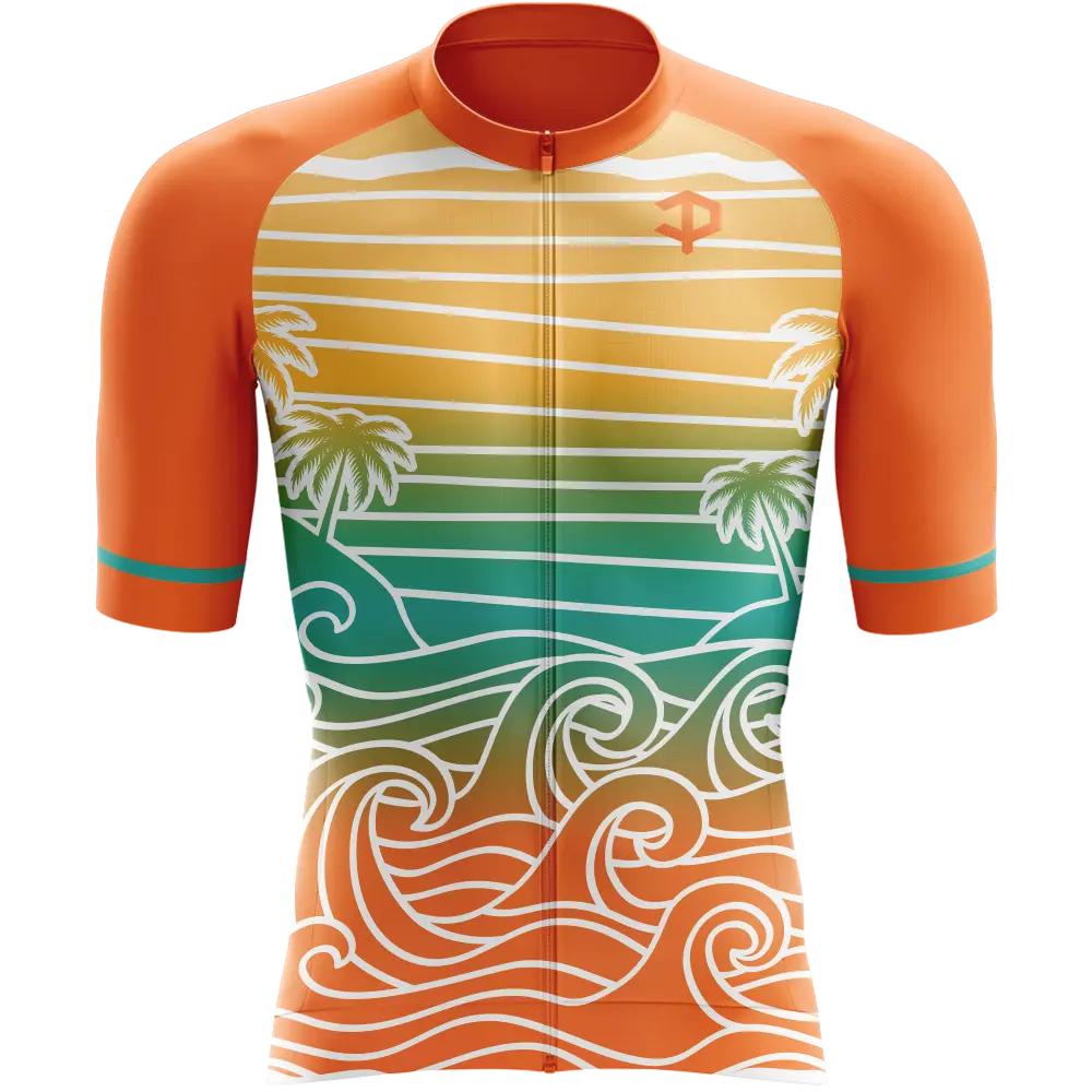 Catching Waves Short Sleeve Cycling Jersey