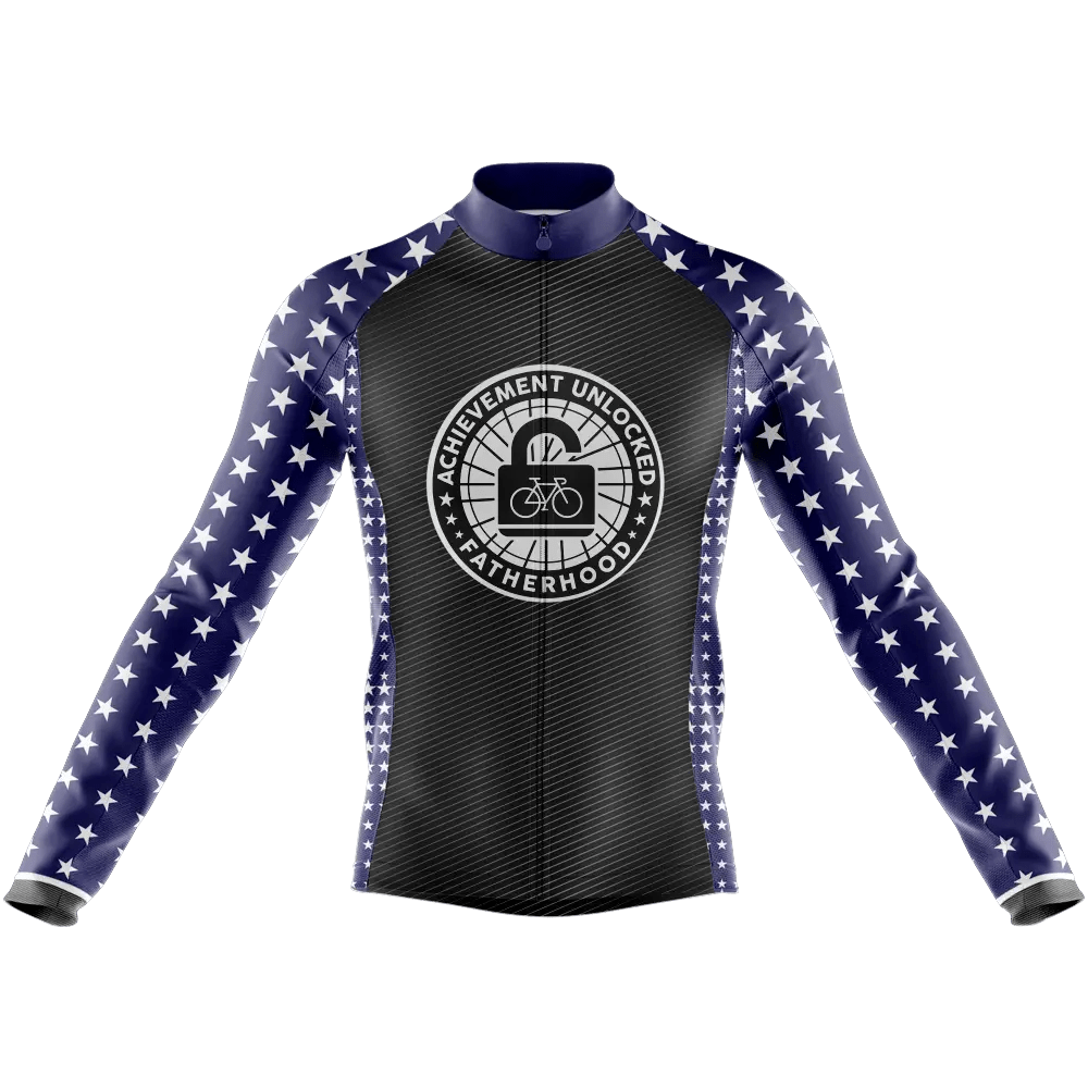 Achievement Unlocked: Fatherhood Long Sleeve Cycling Jersey