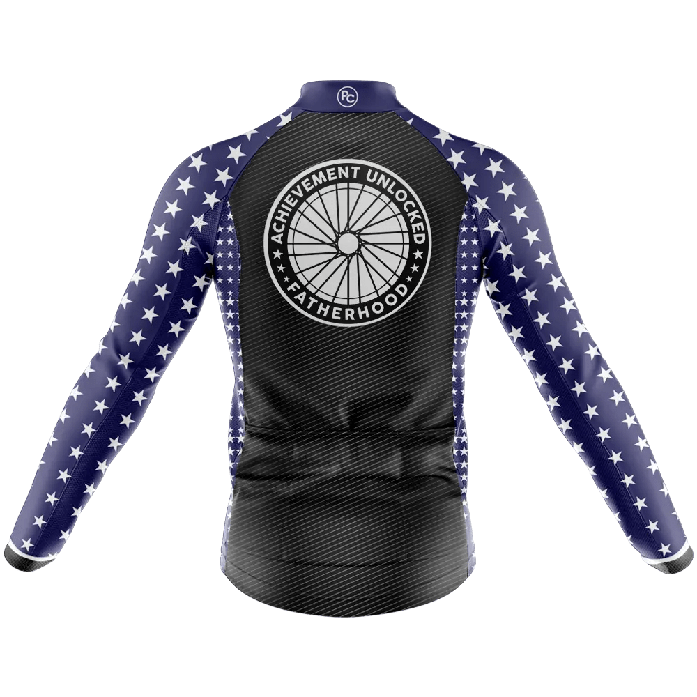 Achievement Unlocked: Fatherhood Long Sleeve Cycling Jersey