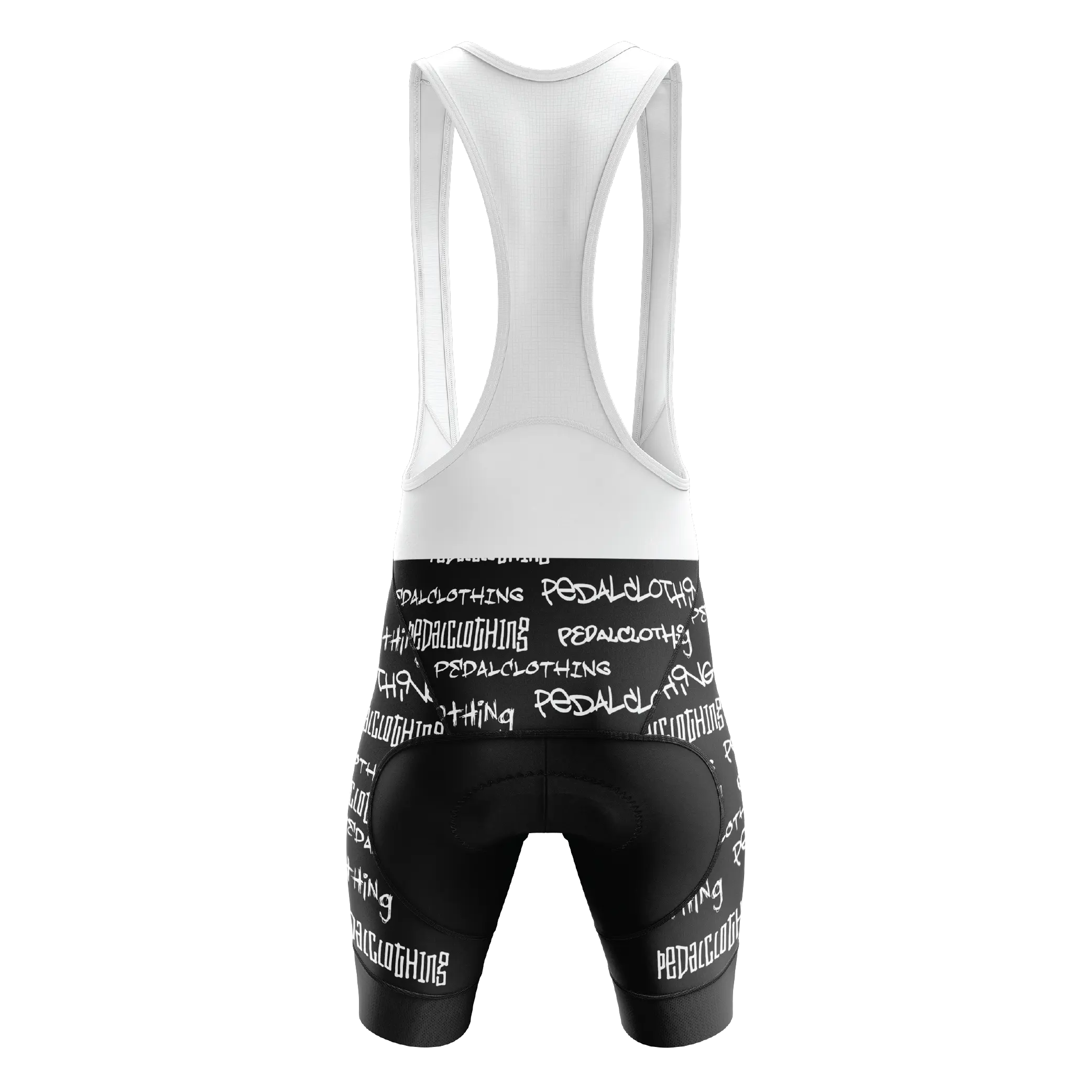 Men's White Grunge V2 Bib Shorts