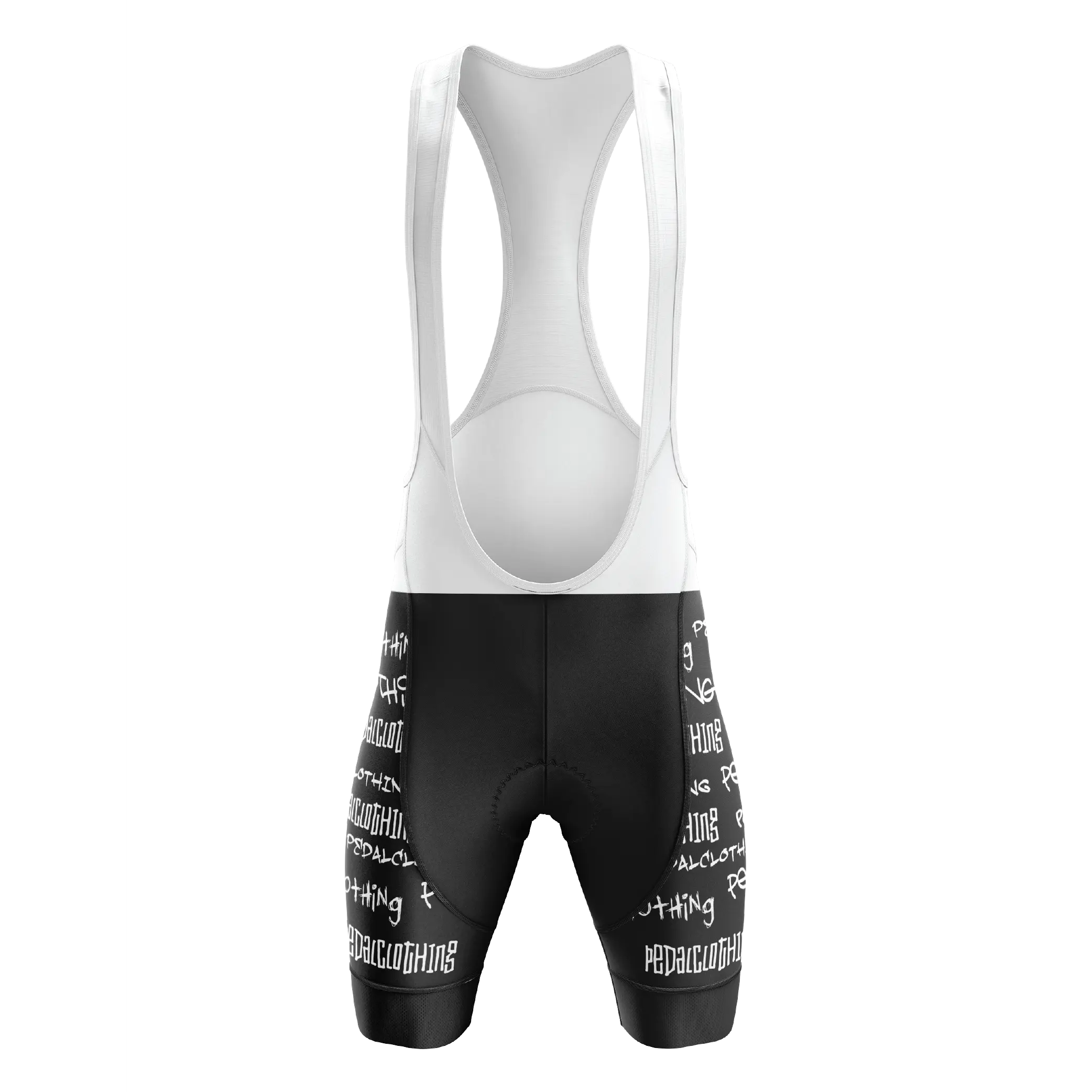 Men's White Grunge V2 Bib Shorts