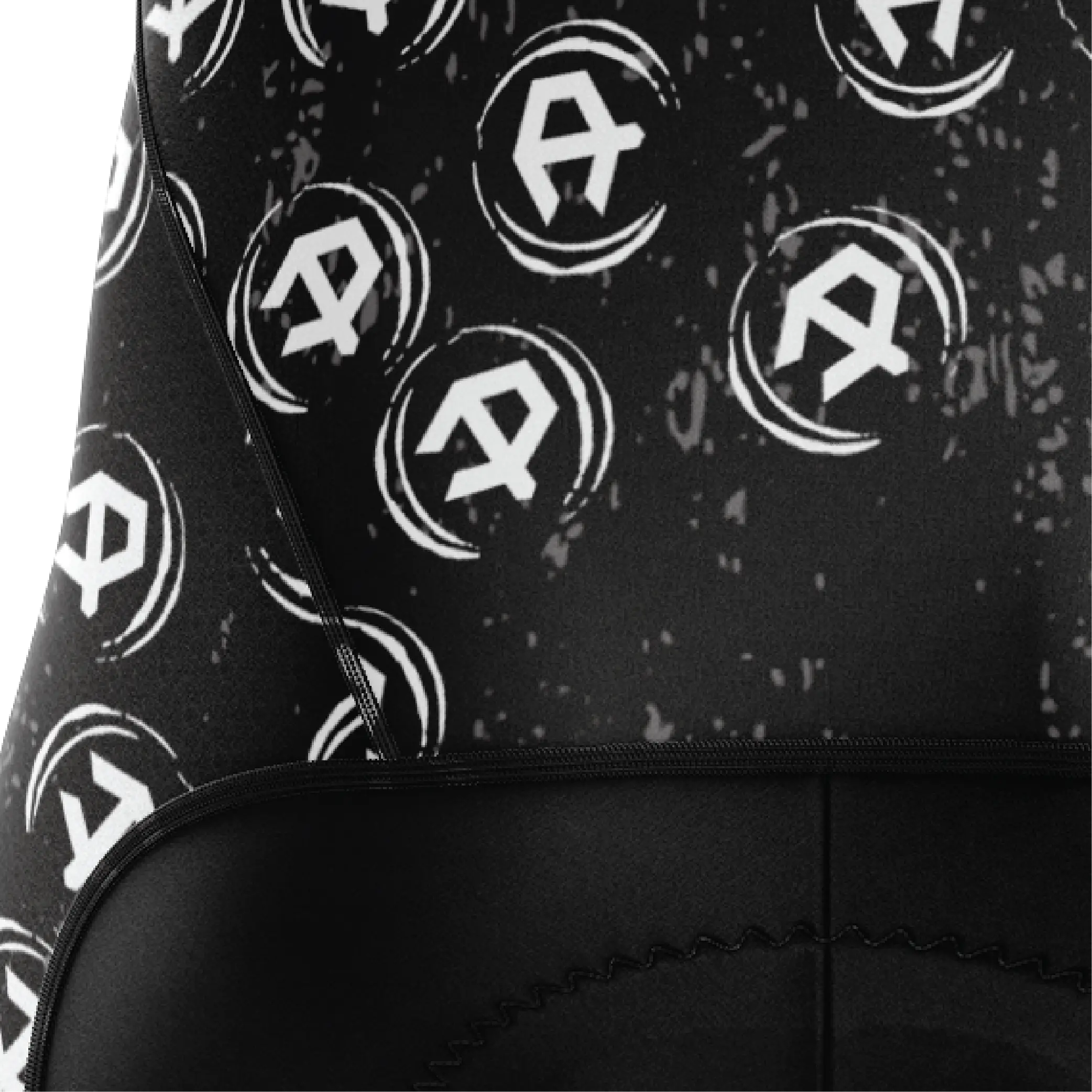 Women's Black Grunge V3 Bib Shorts