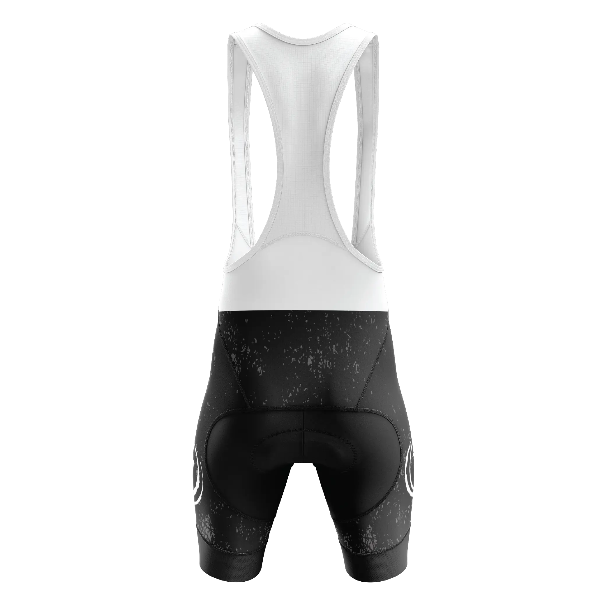 Men's Black Grunge V4 Bib Shorts