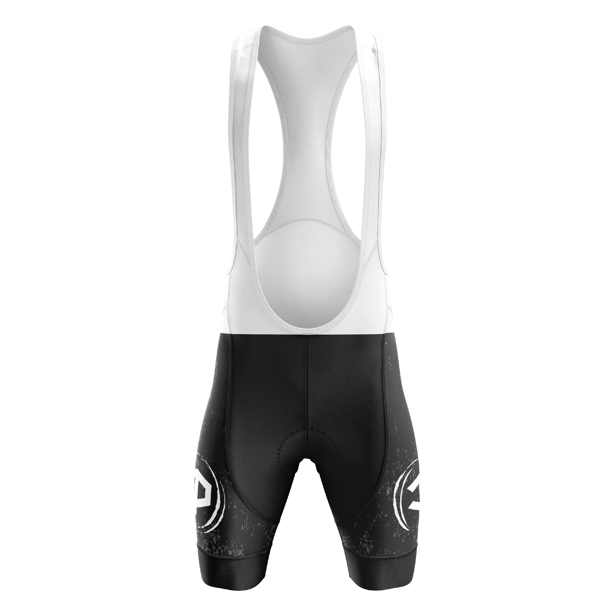 Men's Black Grunge V4 Bib Shorts