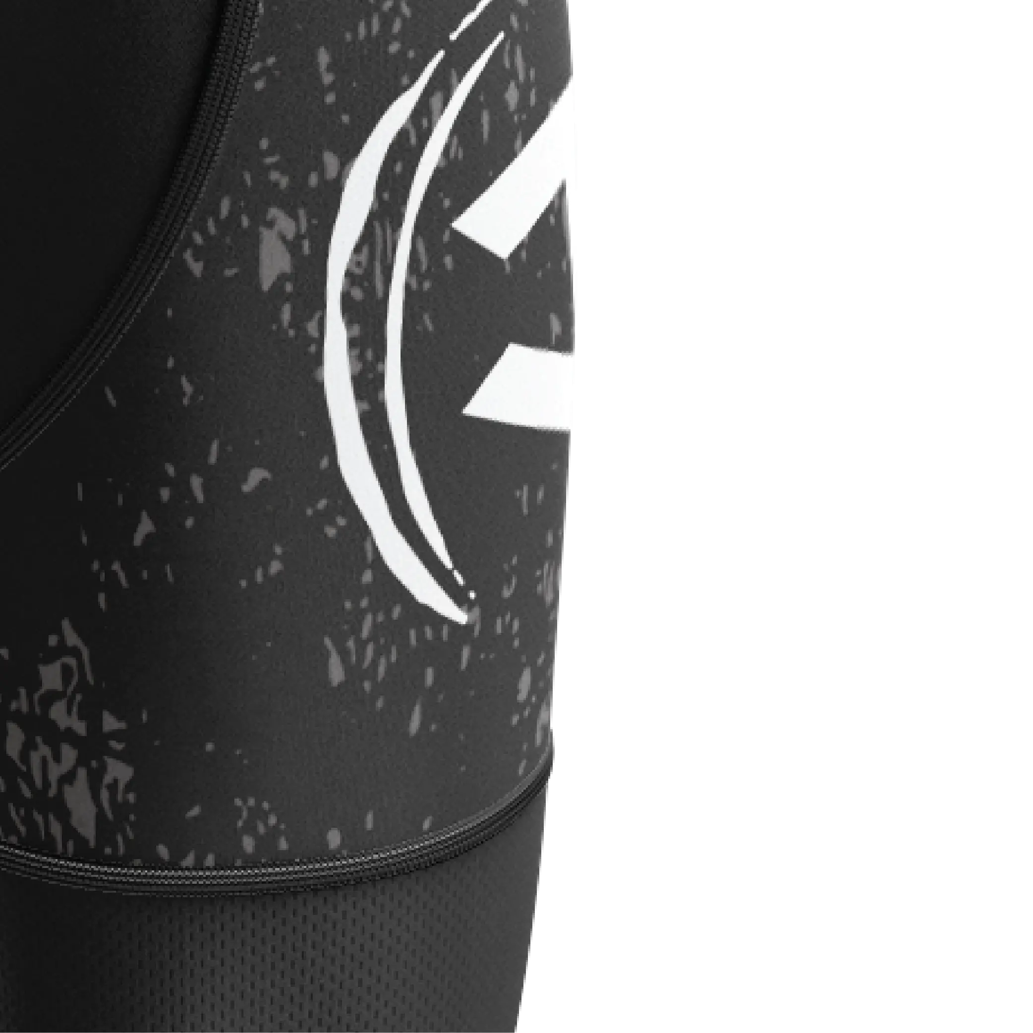 Men's Black Grunge V4 Bib Shorts