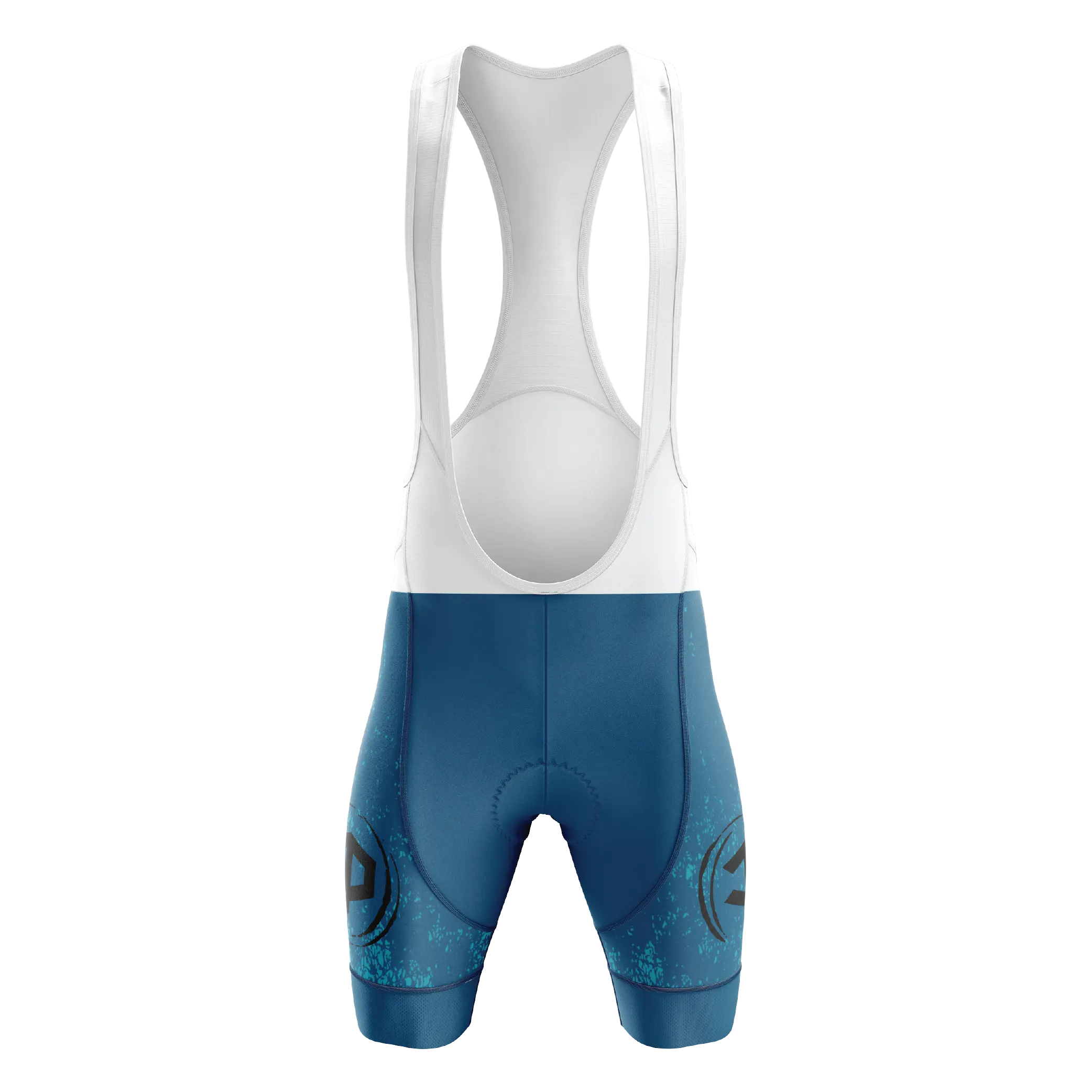 Men's Blue Grunge V4 Bib Shorts