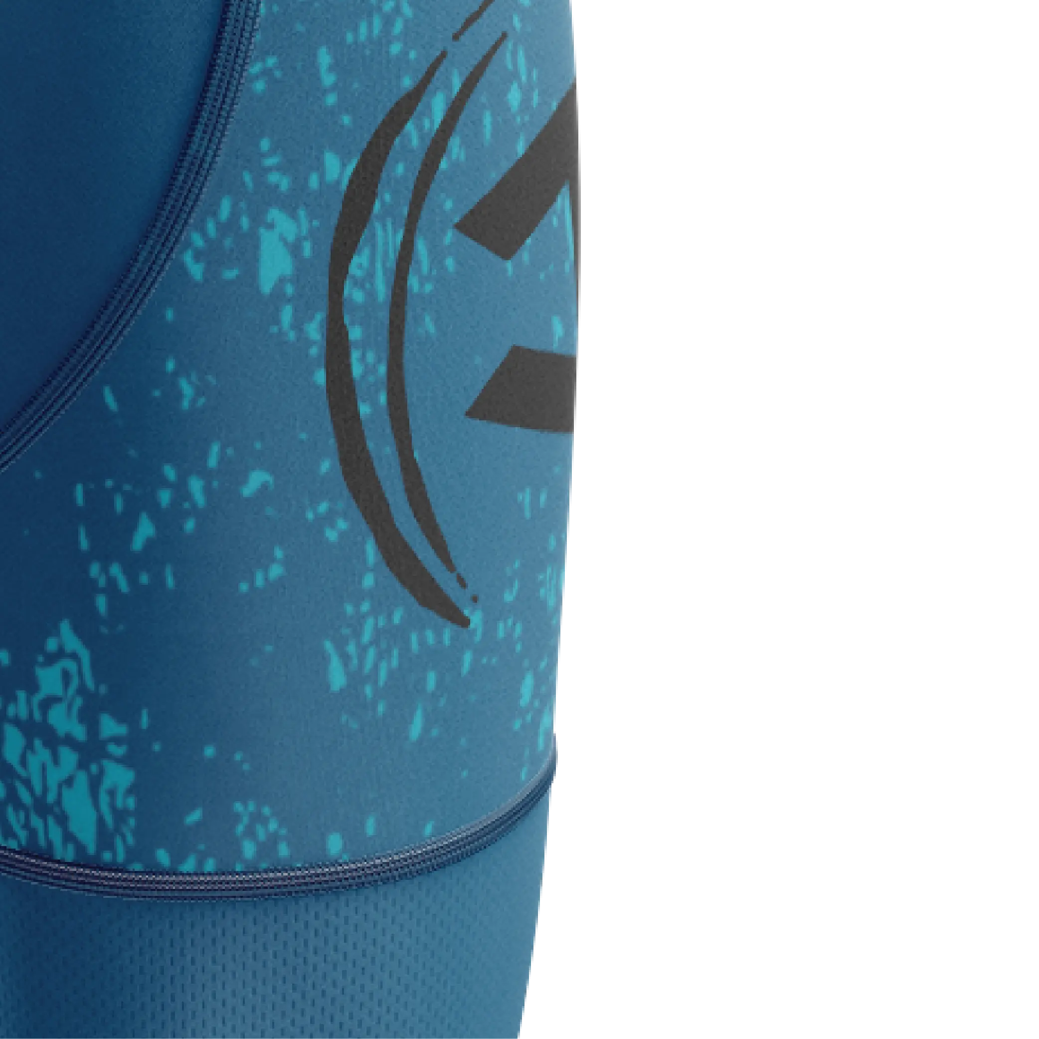 Men's Blue Grunge V4 Bib Shorts