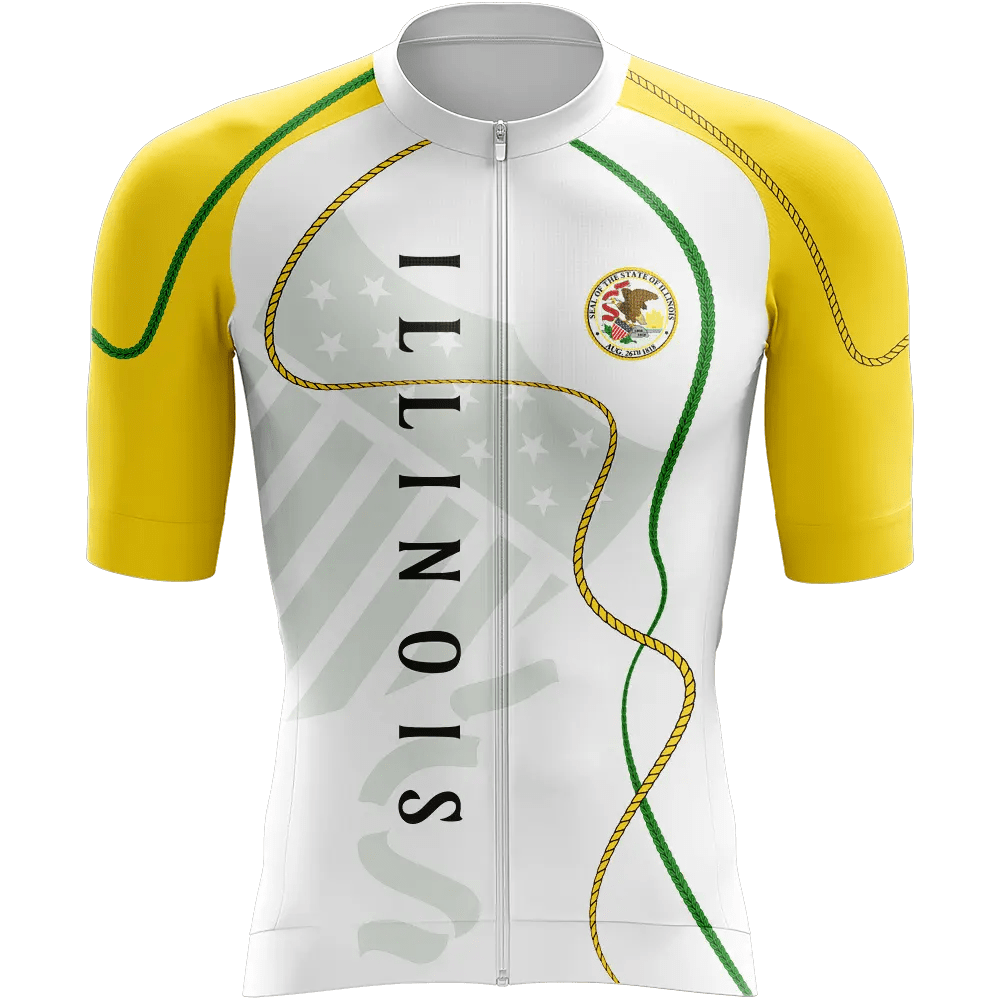 Men's Illinois Short Sleeve Cycling Jersey
