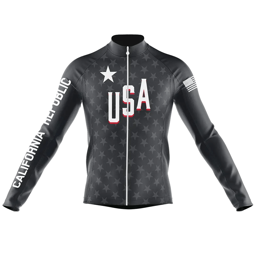USA V1 Long Sleeve Cycling Jersey