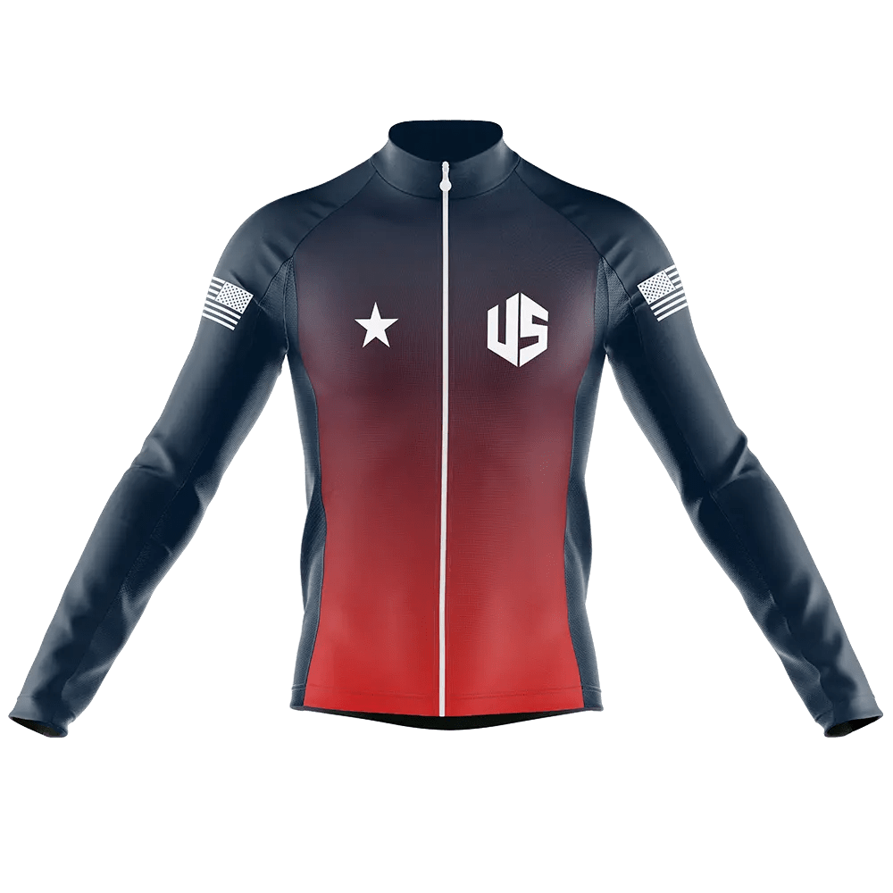USA V4 Long Sleeve Cycling Jersey