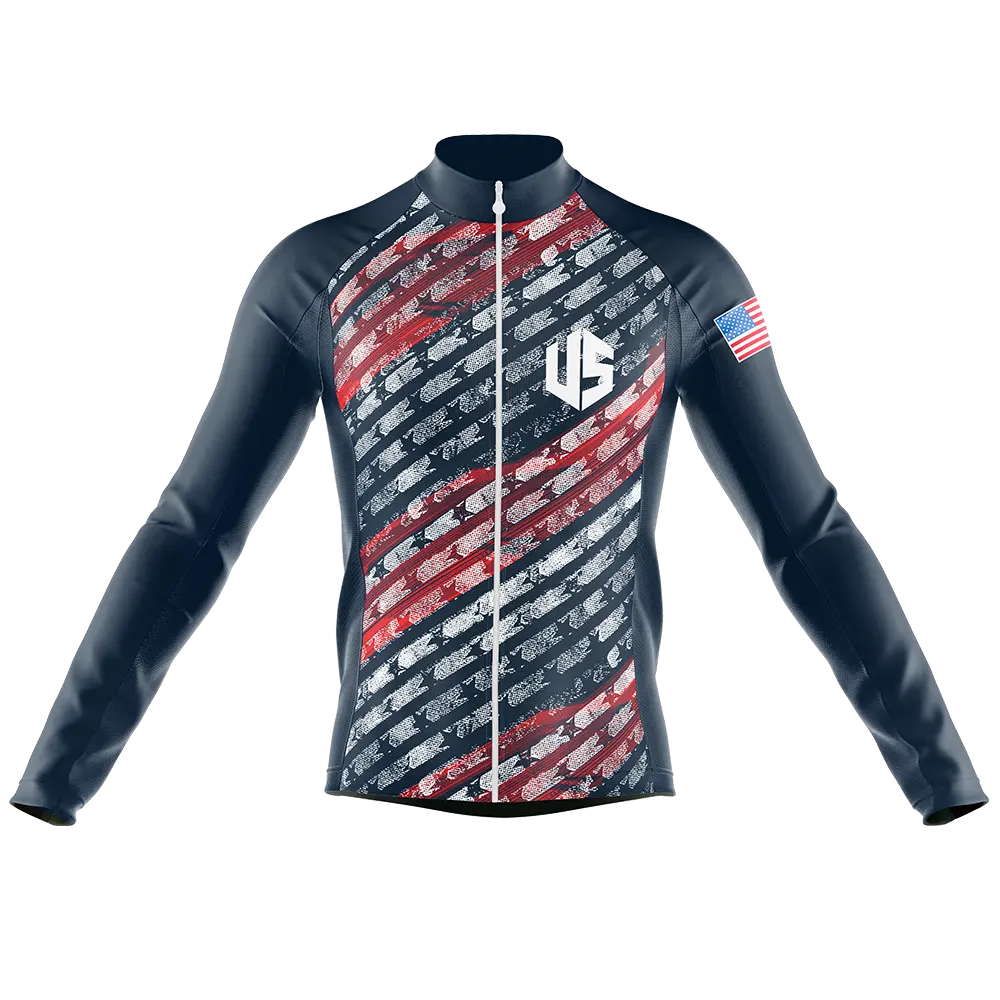 USA V5 Long Sleeve Cycling Jersey