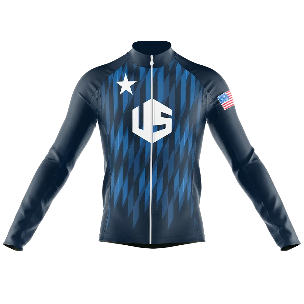 USA V7 Long Sleeve Cycling Jersey