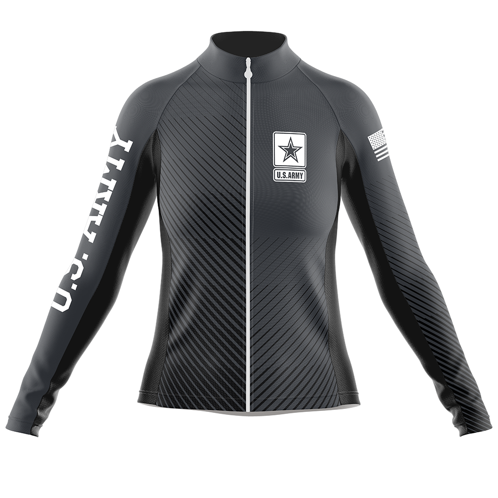 Army Long Sleeve Cycling Jersey