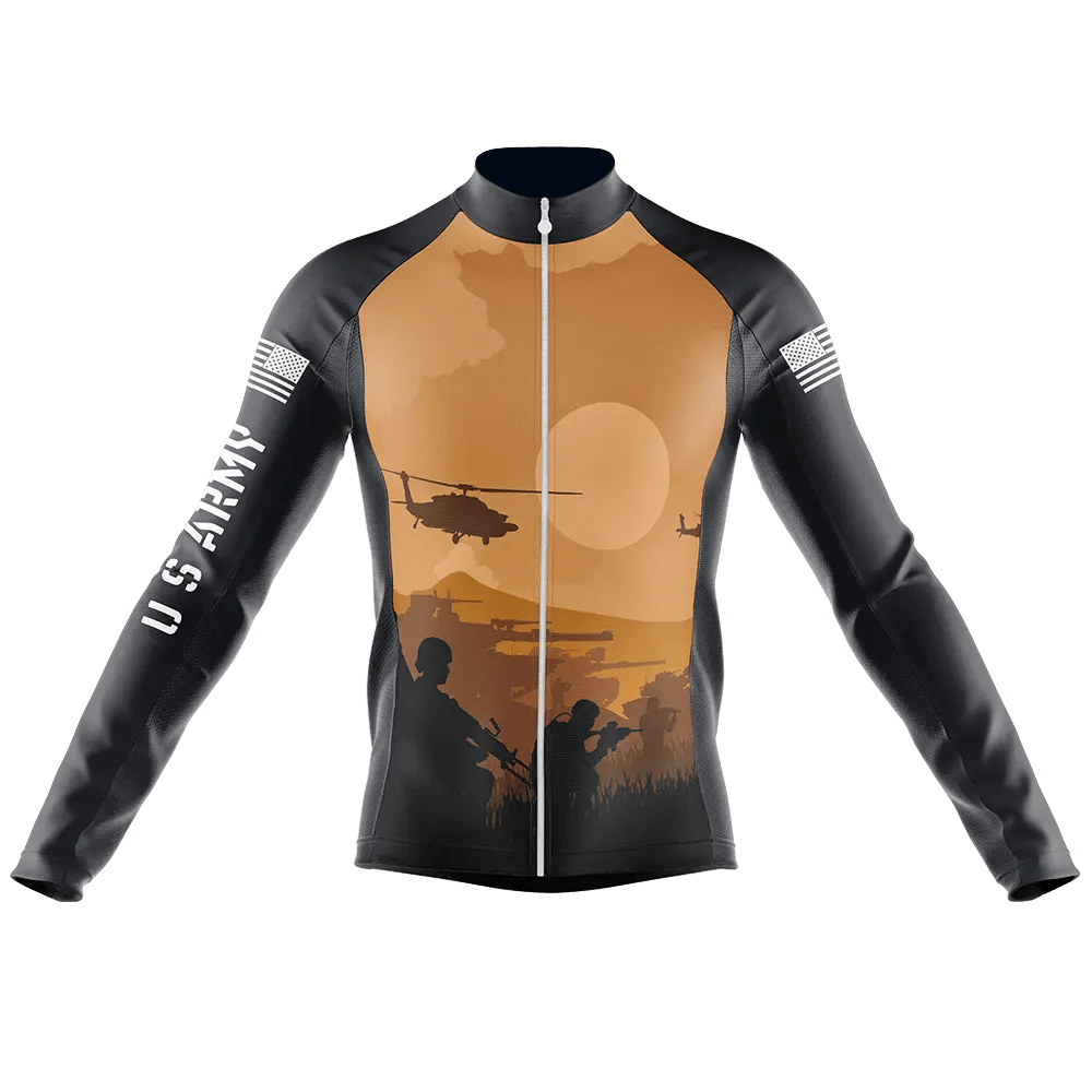 US Army V5 Long Sleeve Cycling Jersey
