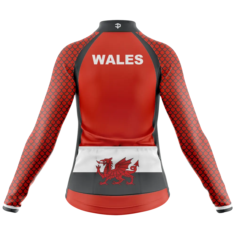 Wales Long Sleeve Cycling Jersey