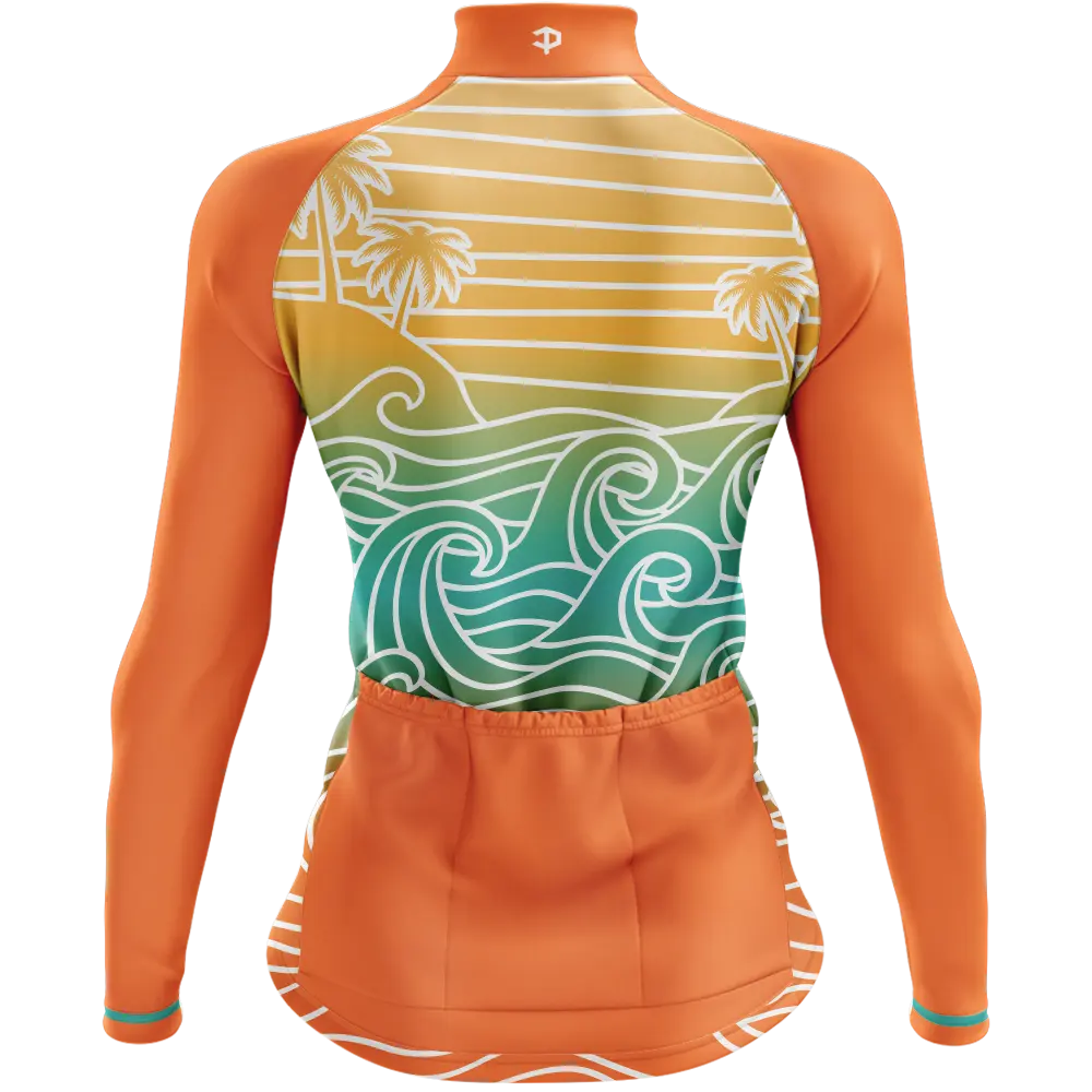 Catching Waves Long Sleeve Cycling Jersey