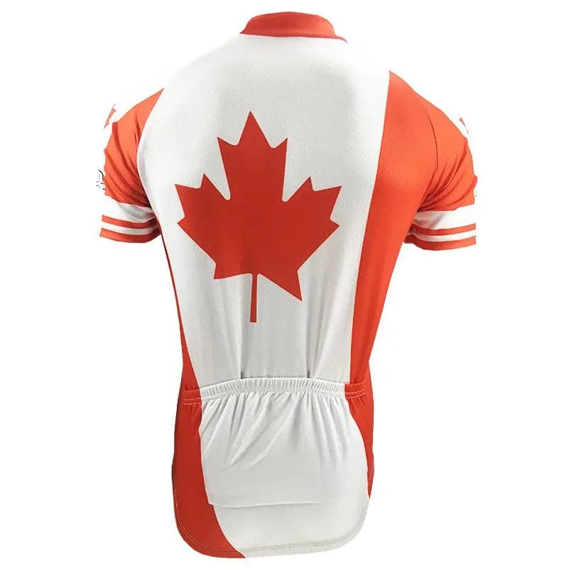 Canada Flag Short Sleeve Cycling Jersey