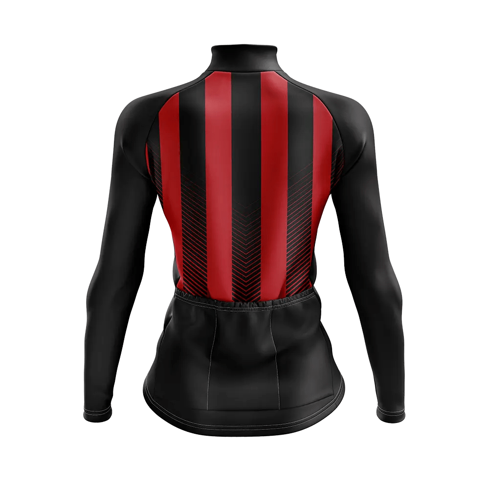 Women's Red Banda Long Sleeve Cycling Jersey