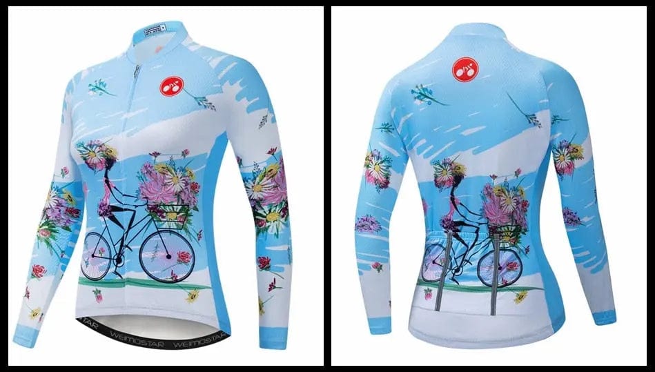 Blue Rider Women's Long Sleeve Cycling Jersey