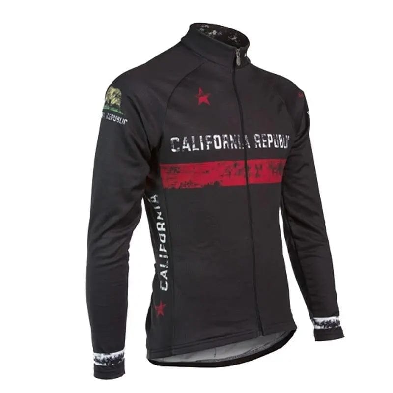 California Republic Black Cycling Jersey