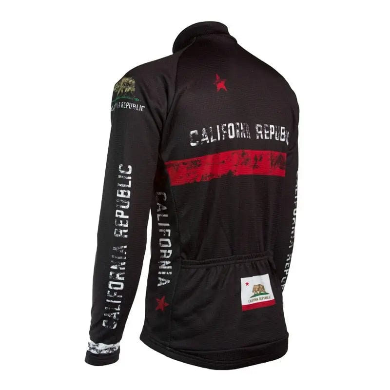 California Republic Black Cycling Jersey