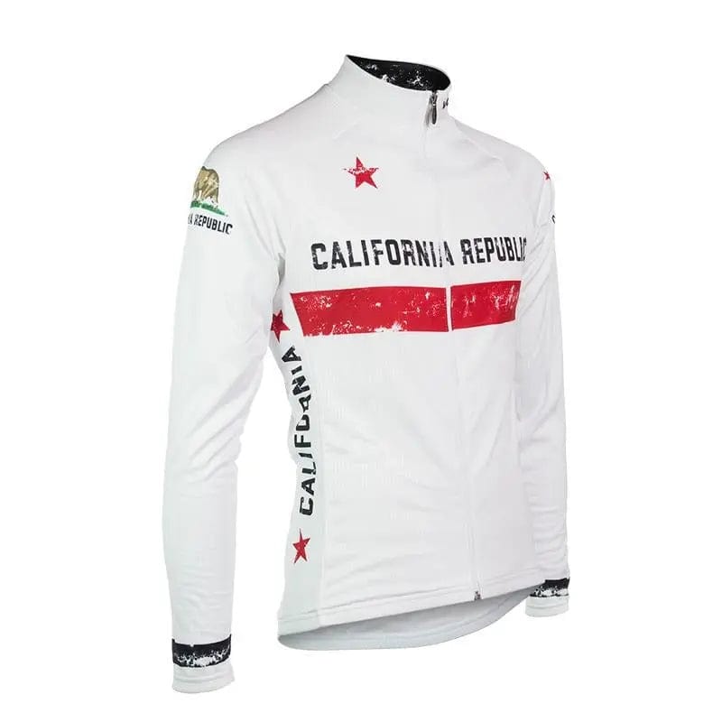 California Republic White Cycling Jersey