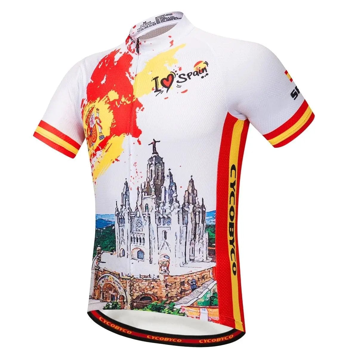 I Love Spain (Espana) Short Sleeve Cycling Jersey