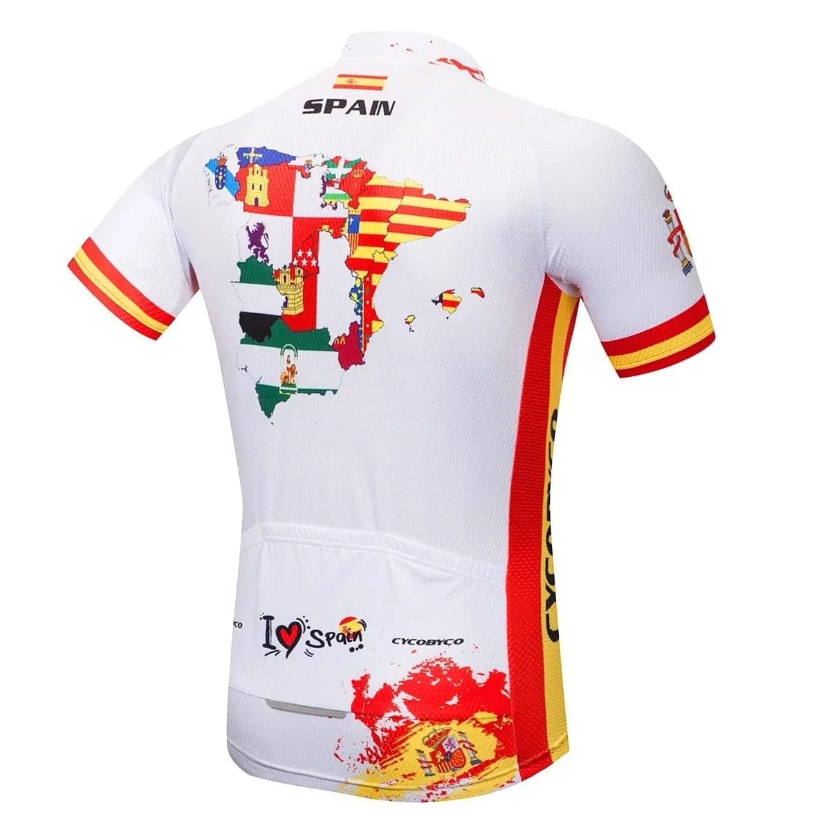 I Love Spain (Espana) Short Sleeve Cycling Jersey