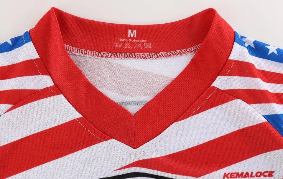 Mountain Bike USA Skull Long Sleeve Jersey