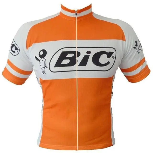 retro cycling gear Bic Retro Cycling Jersey (2 Colors Available)