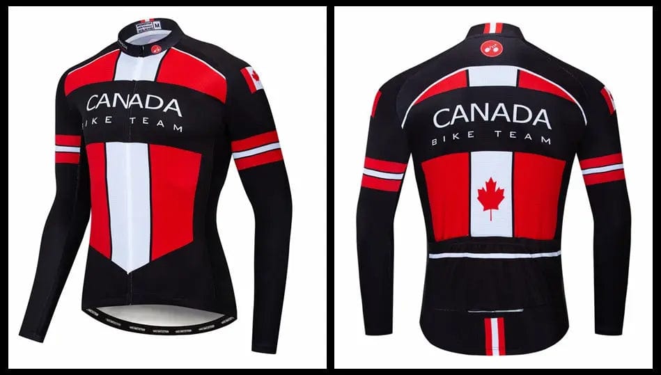 Canada Bike Team Long Sleeve Cycling Jersey