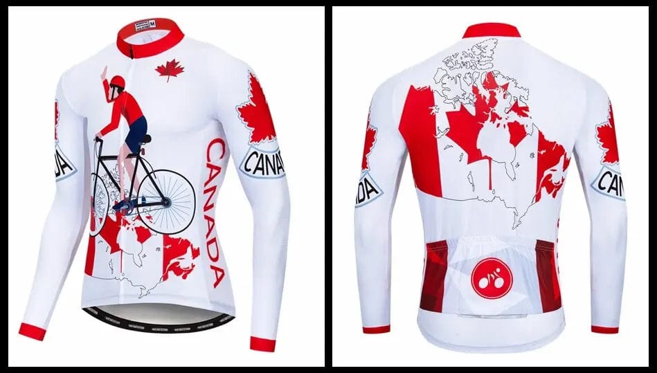 Canada Cycles Long Sleeve Cycling Jersey
