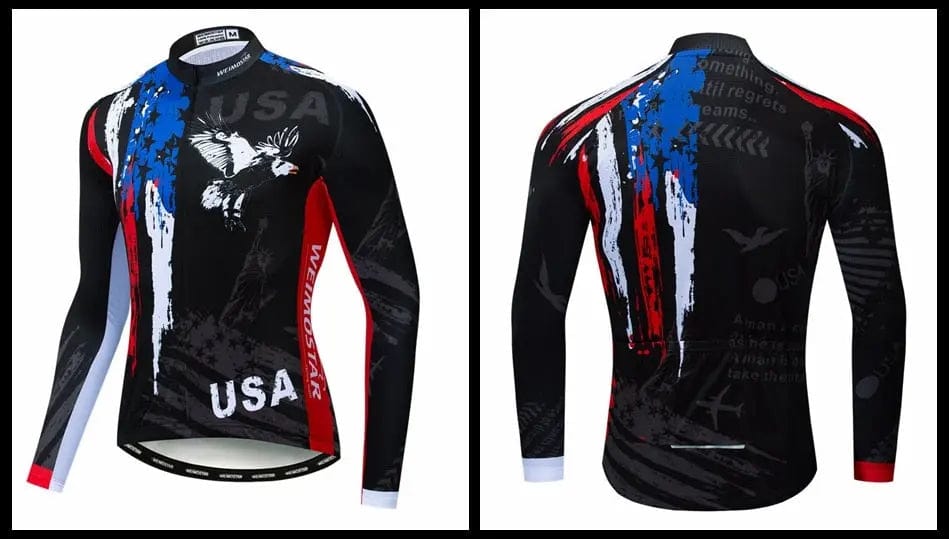 USA Flag Cycling Jersey