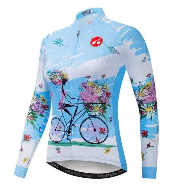 Blue Rider Women's Long Sleeve Cycling Jersey